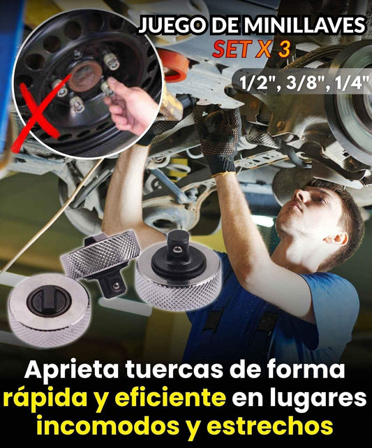 (SET X 3) JUEGO DE MINILLAVES DE PALMA